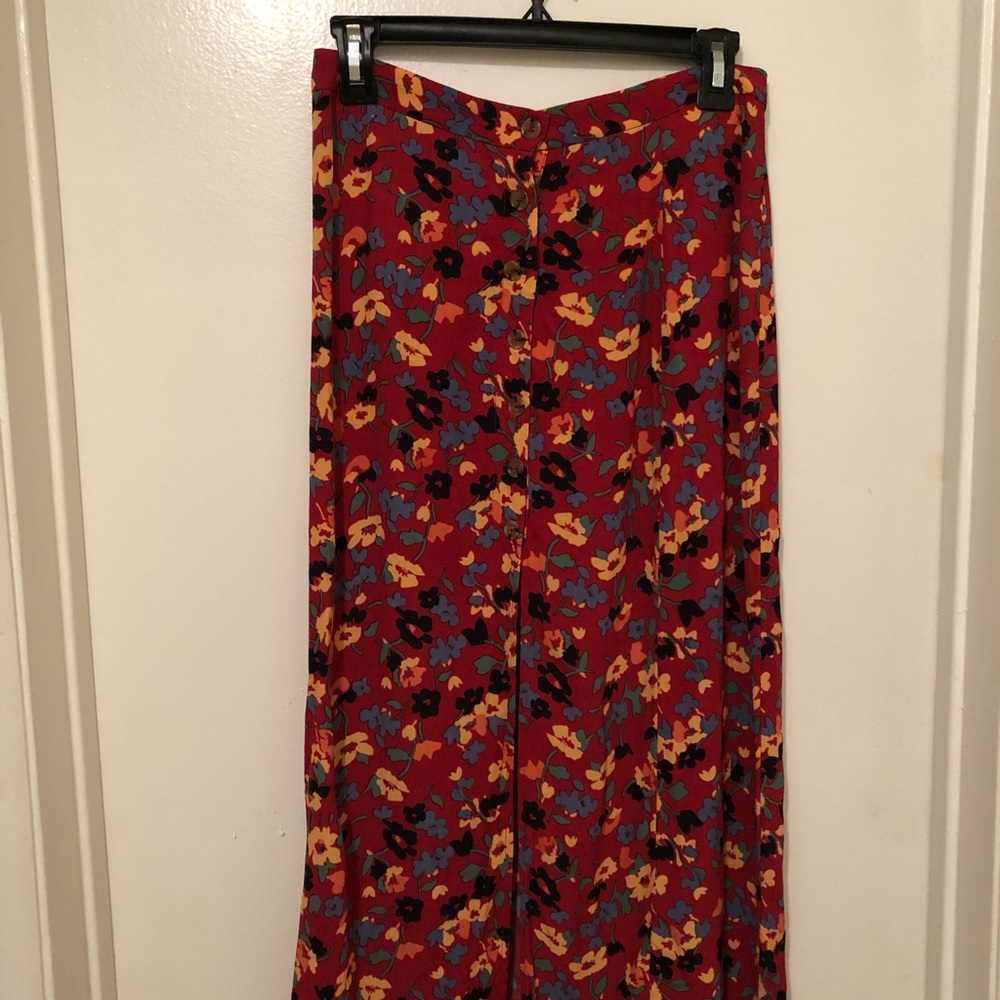 & Other Stories Flower print Midi Skirt